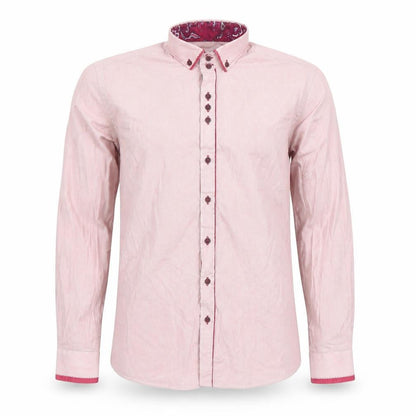 Mens UK Collar Size M Guide London Smart Pink  Dress Shirt