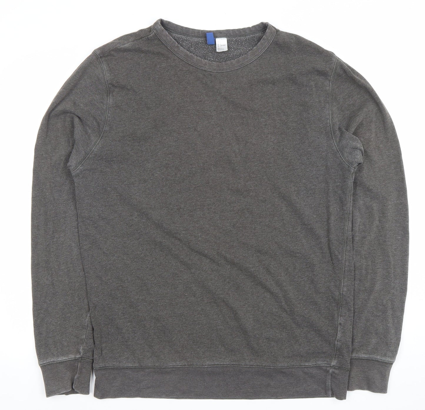 Mens UK Size L H&M Grey Pullover Sweatshirt