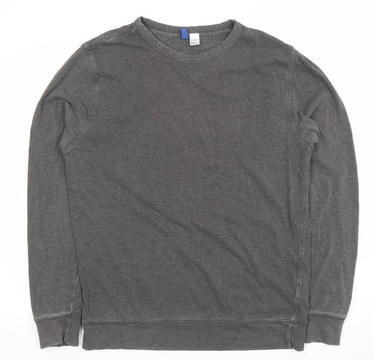 Mens UK Size L H&M Grey Pullover Sweatshirt