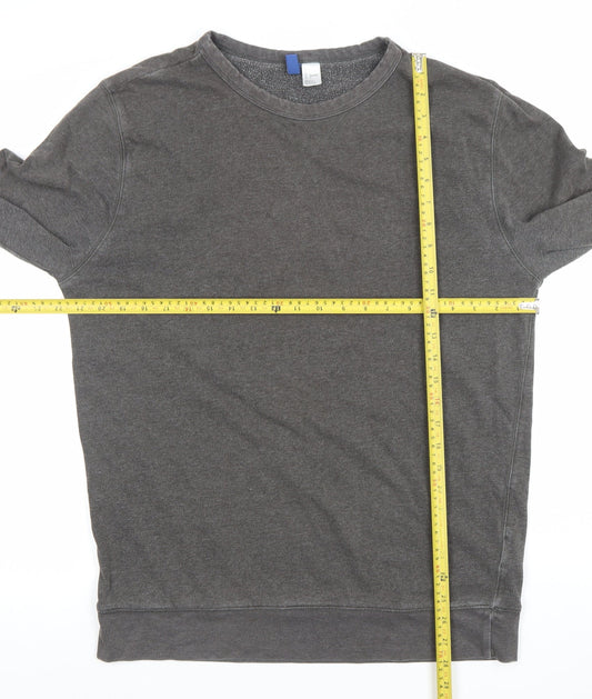Mens UK Size L H&M Grey Pullover Sweatshirt