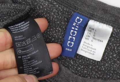 Mens UK Size L H&M Grey Pullover Sweatshirt