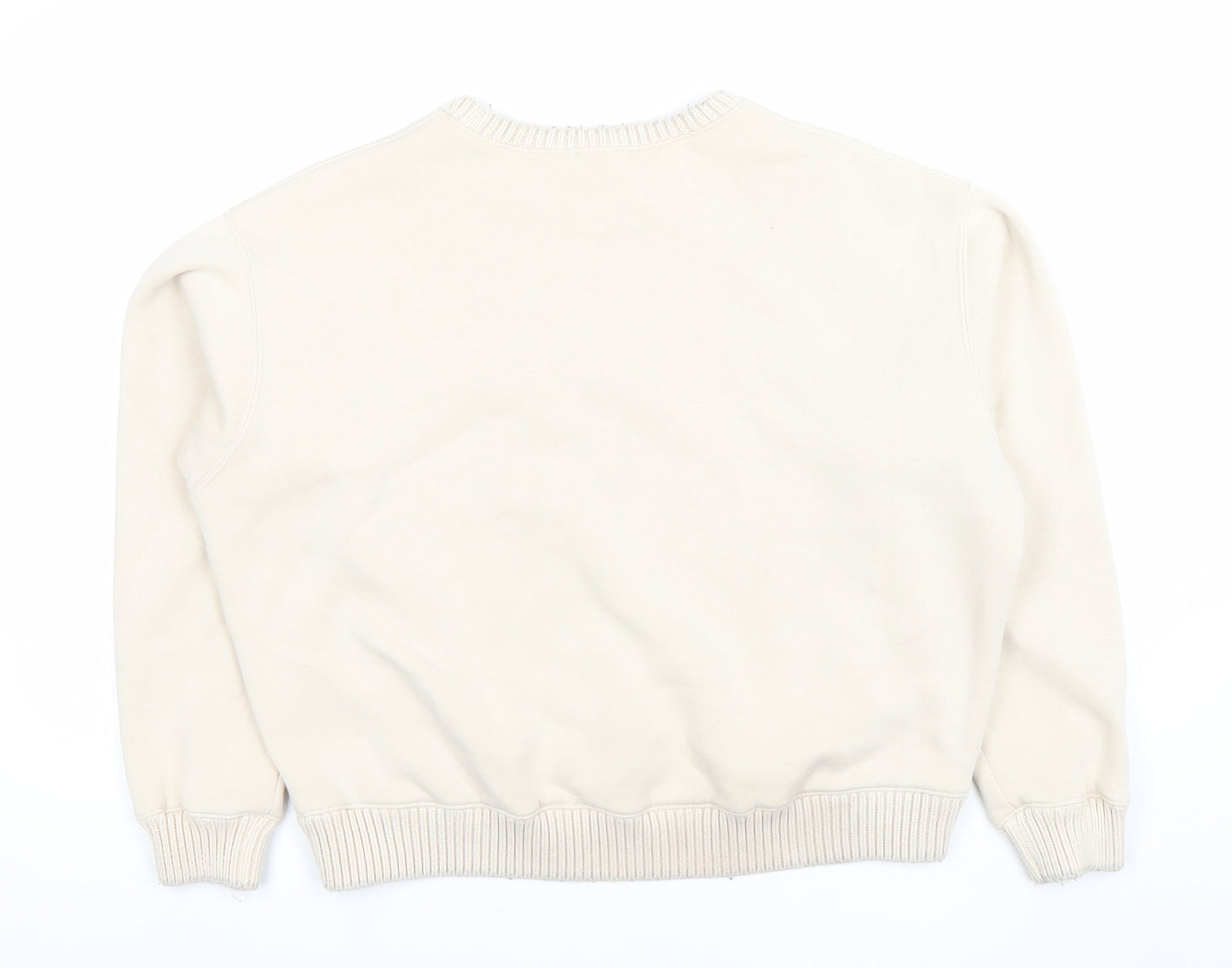 Womens UK Size S Zara Beige Pullover Sweatshirt