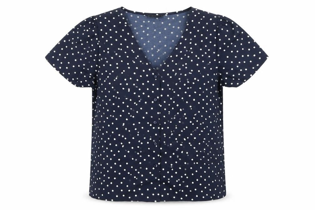 Womens UK Size L Only Blue Basic Blouse