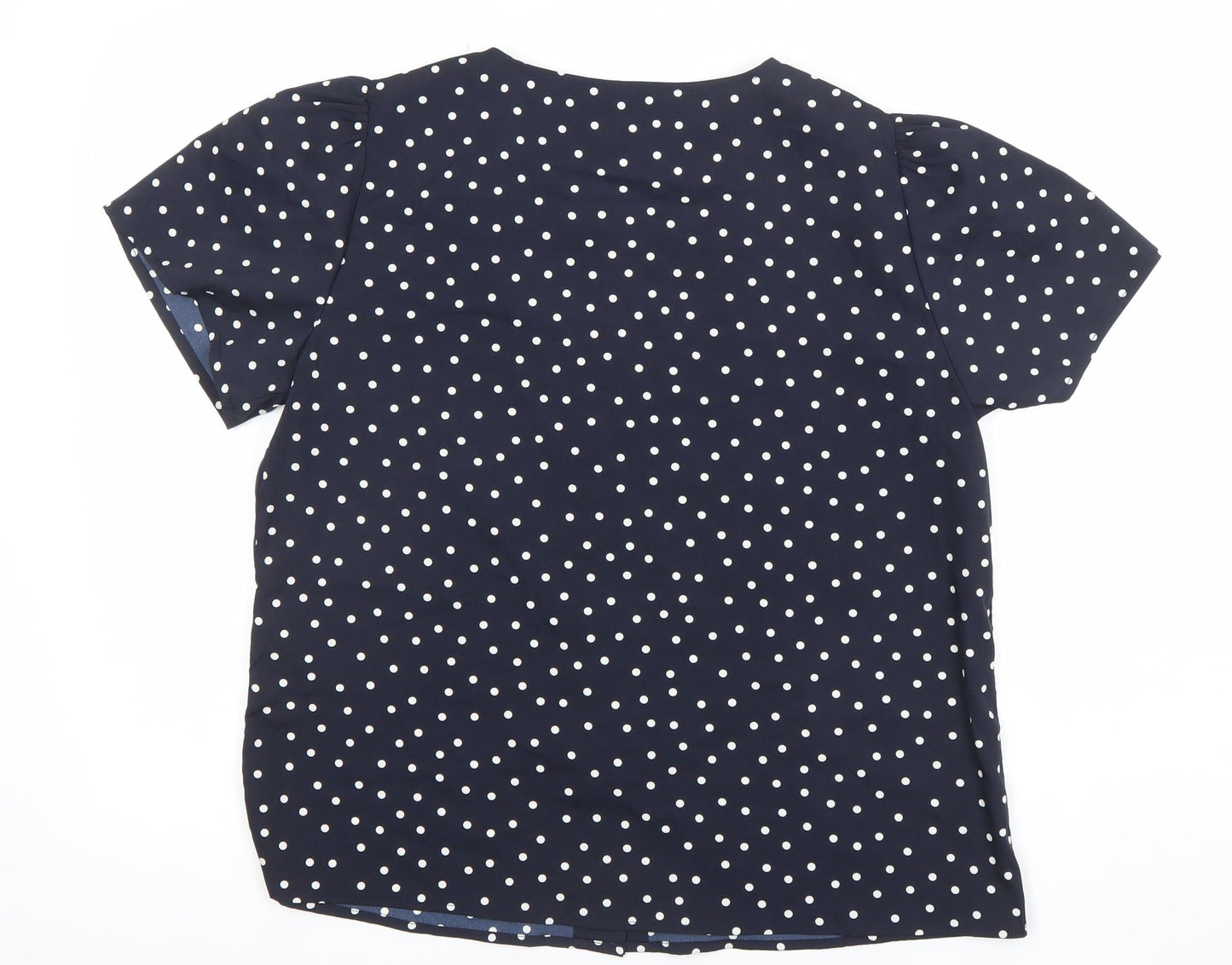 Womens UK Size L Only Blue Basic Blouse