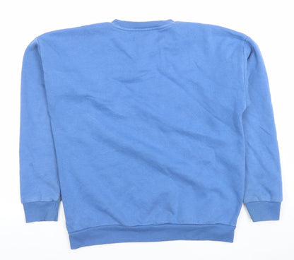 Reserved Boys Blue Crew Neck Sweatshirt 158cm Cotton Blend Eco Aware