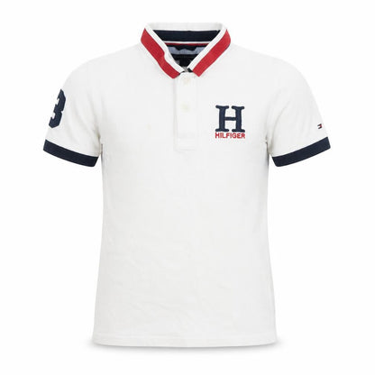 Boys UK Size 7 Years Tommy Hilfiger White Basic Polo
