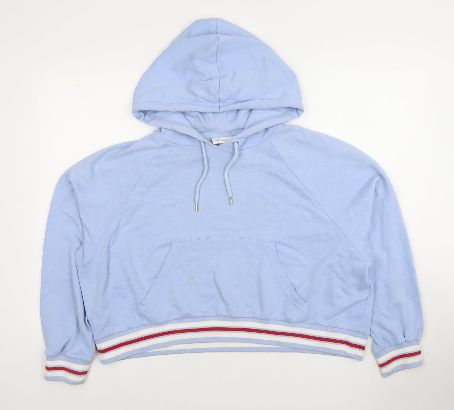 Womens UK Size S Monki Blue Pullover Hoodie
