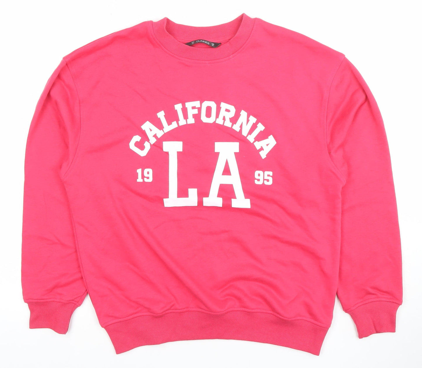 Dunnes Women Pink XS Pullover Sweatshirt California LA Graphic Print