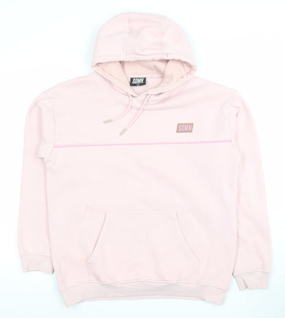 Womens UK Size M SDMN Pink Pullover Hoodie