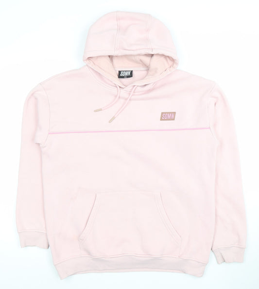 Womens UK Size M SDMN Pink Pullover Hoodie