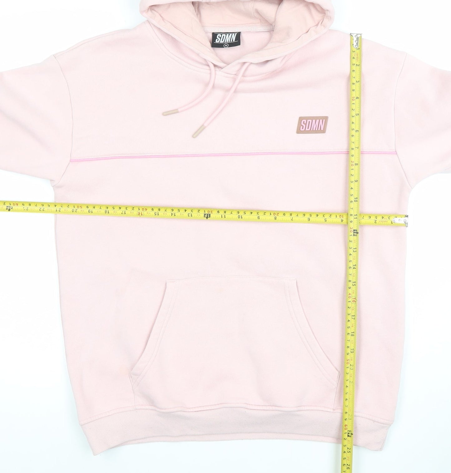 Womens UK Size M SDMN Pink Pullover Hoodie