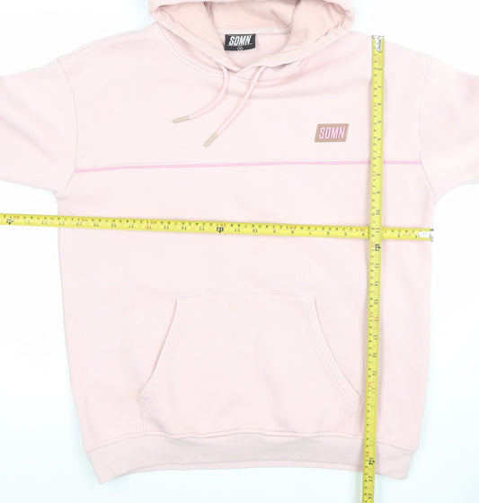 Womens UK Size M SDMN Pink Pullover Hoodie