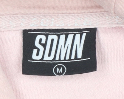 Womens UK Size M SDMN Pink Pullover Hoodie
