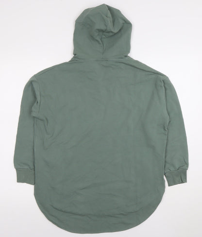 Womens UK Size XS Carolyn Donnelly The Edit Green Tunic Hoodie