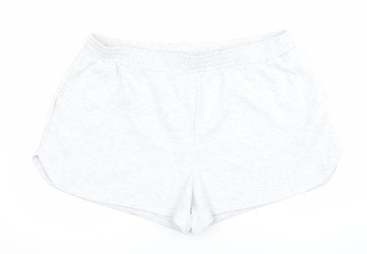 Dunnes Stores Womens Light Grey Sweat Shorts Size XL Regular Fit
