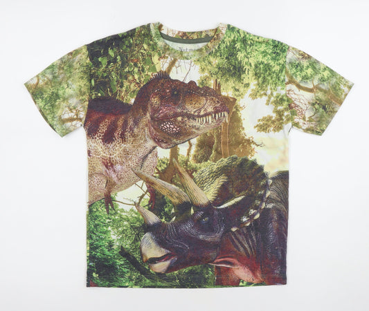 Nutmeg Boys Multicoloured Dinosaur Print T-Shirt 8-9 Years