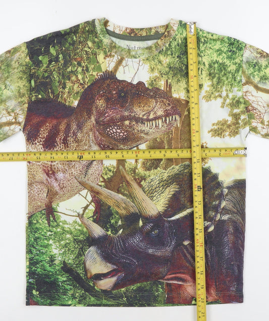 Nutmeg Boys Multicoloured Dinosaur Print T-Shirt 8-9 Years