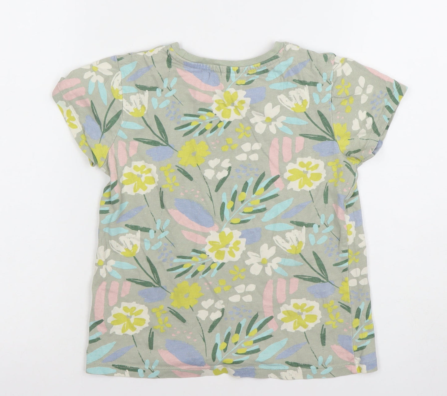 Girls UK Size 8-9 Years Nutmeg Multicoloured Basic T-Shirt