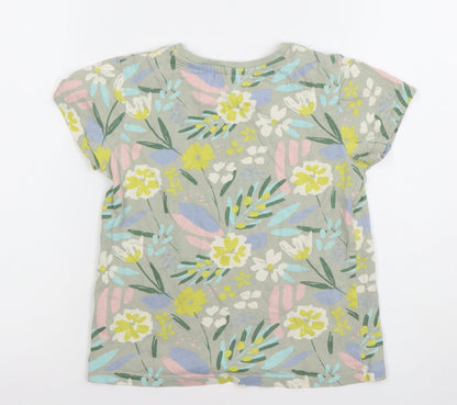 Girls UK Size 8-9 Years Nutmeg Multicoloured Basic T-Shirt