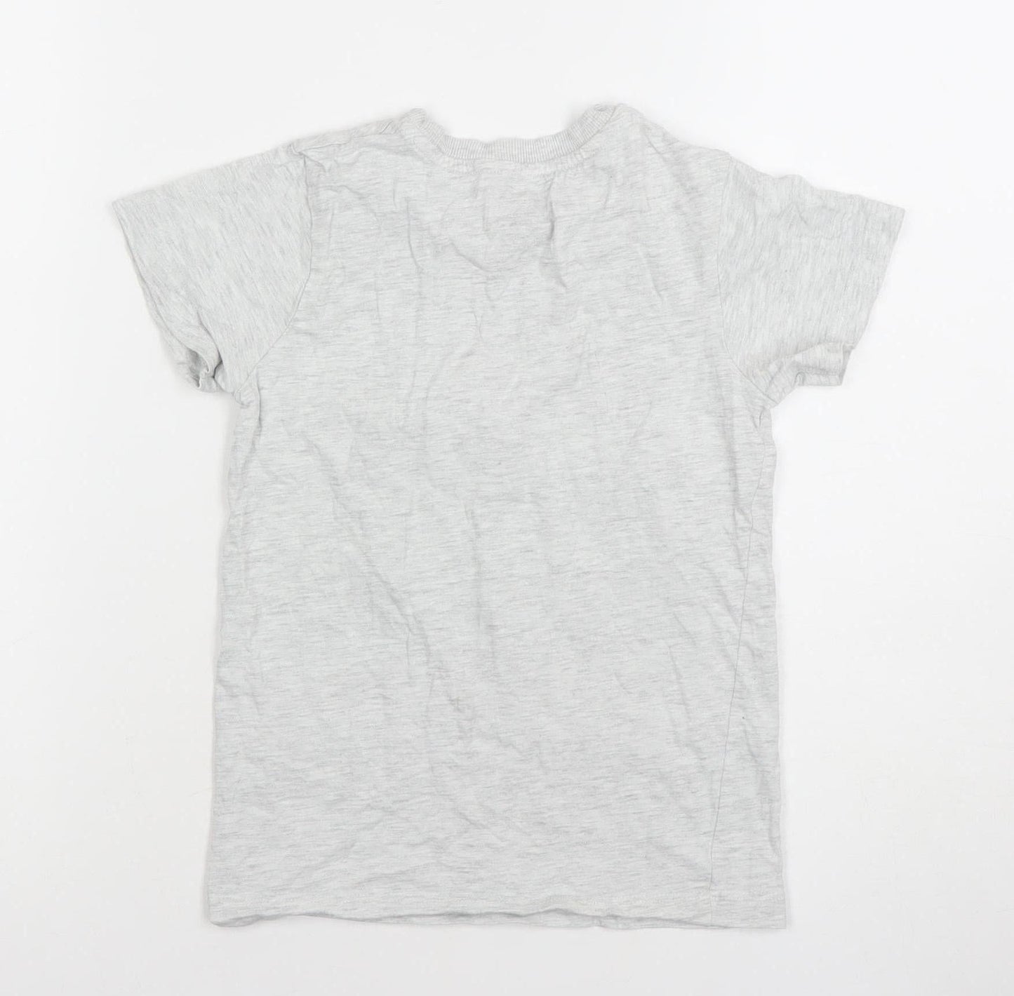 Boys UK Size 8 Years Matalan Grey Basic T-Shirt