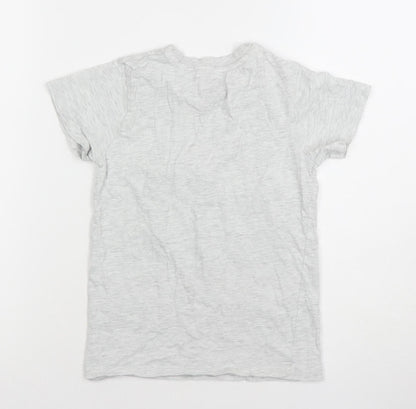 Boys UK Size 8 Years Matalan Grey Basic T-Shirt