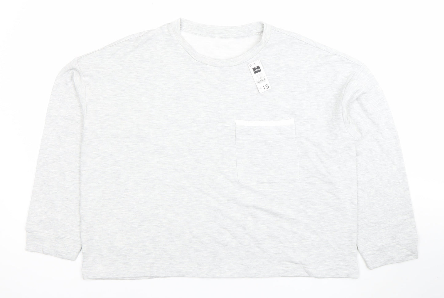 Womens UK Size 16 Dunnes Stores Grey Basic T-Shirt