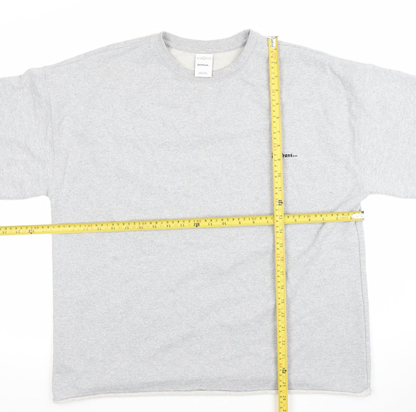 iets frans Womens Grey Basic Relaxed Fit Short Sleeve T-Shirt S