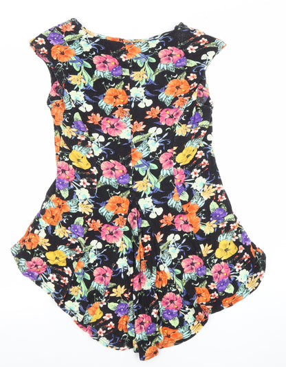 Womens UK Size 12 South Multicoloured Tunic Blouse