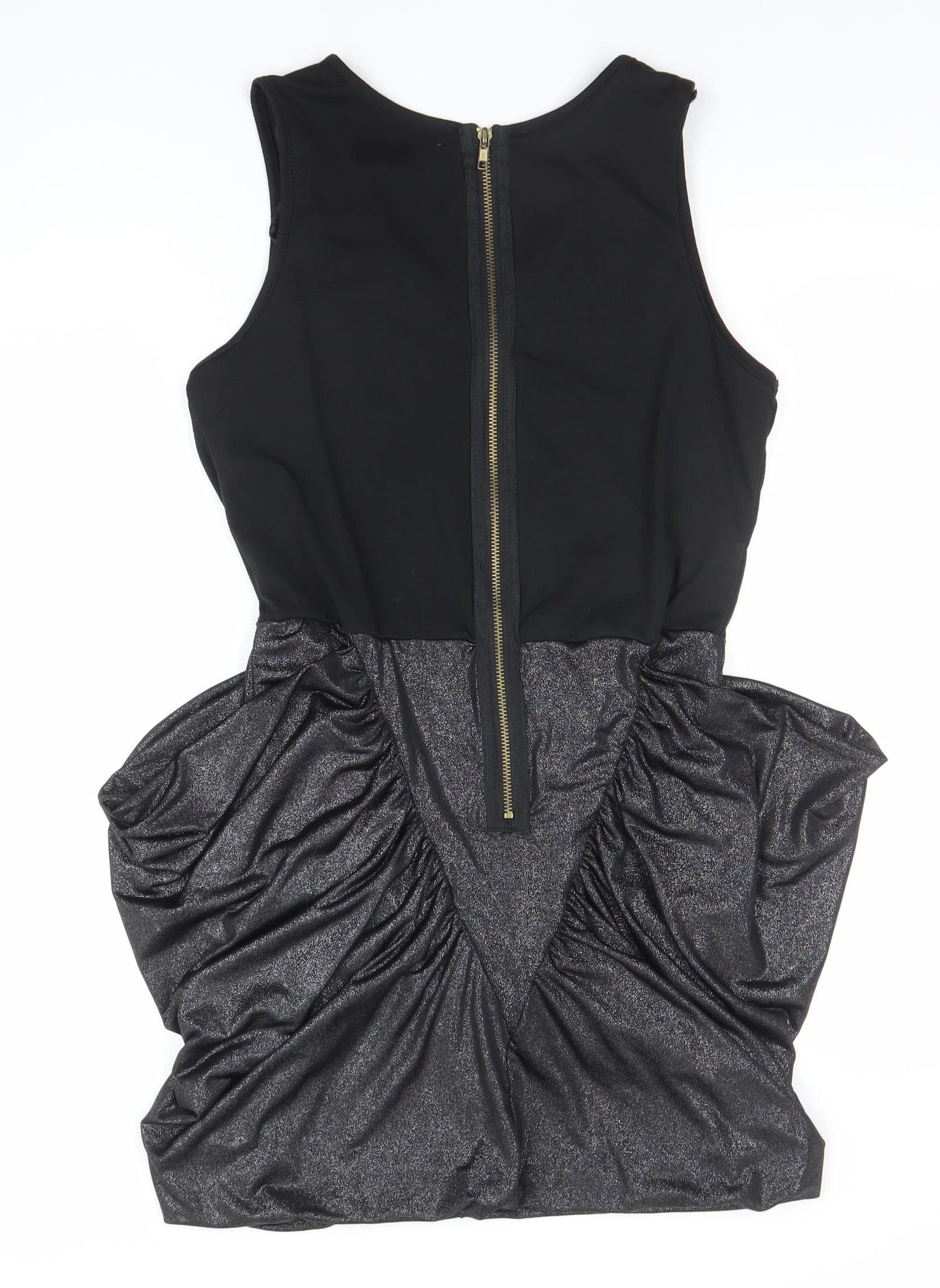 Boohoo Womens Black Size 14 Beaded Bodycon Party Dress