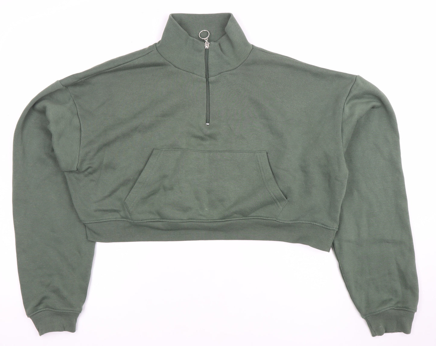 Womens UK Size M PRETTYLITTLETHING Green Pullover Sweatshirt