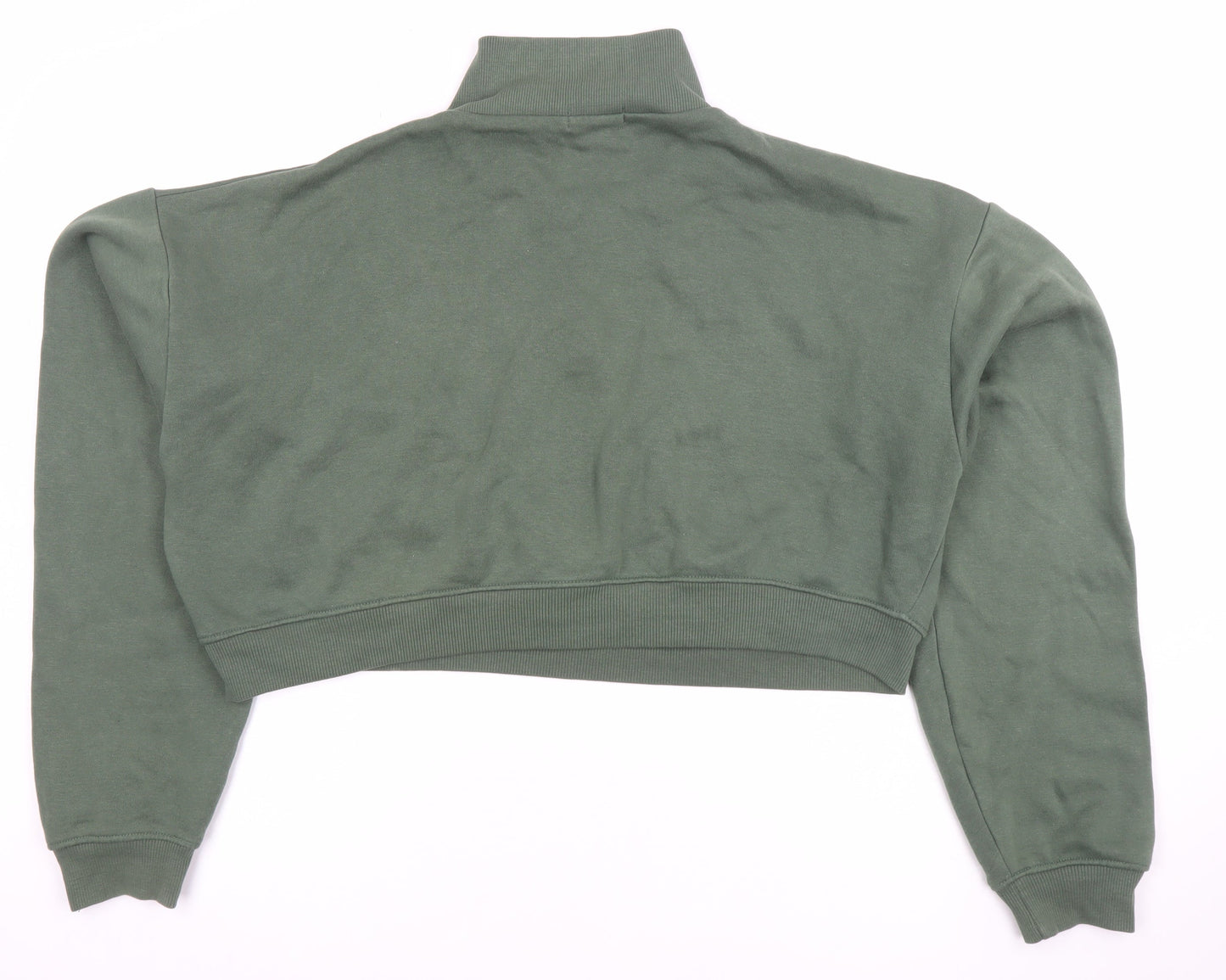 Womens UK Size M PRETTYLITTLETHING Green Pullover Sweatshirt