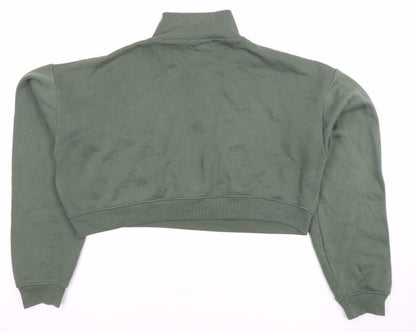 Womens UK Size M PRETTYLITTLETHING Green Pullover Sweatshirt