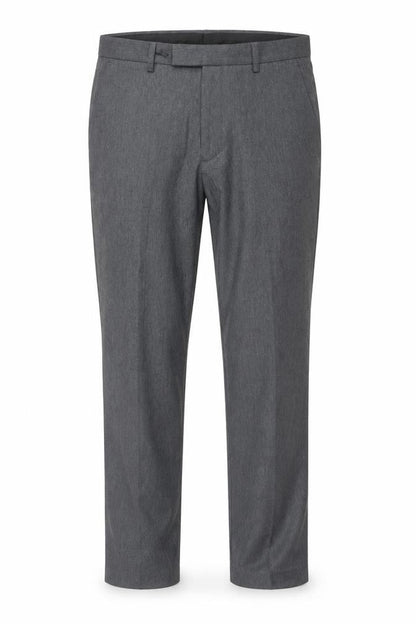 Dunnes Men’s Grey Regular Fit Dress Pants 32W 33L Polyester Blend