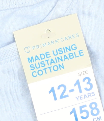 Primark Girls Blue Miami Basketball Graphic T-Shirt 12-13 Years