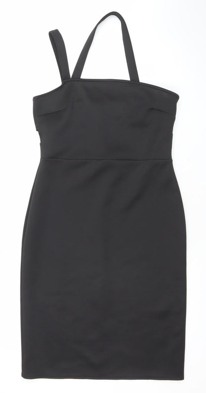 Atmosphere Women's Black Size 14 Bodycon Zip Stretch Dress