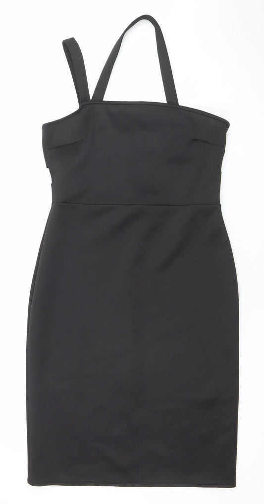 Atmosphere Women's Black Size 14 Bodycon Zip Stretch Dress