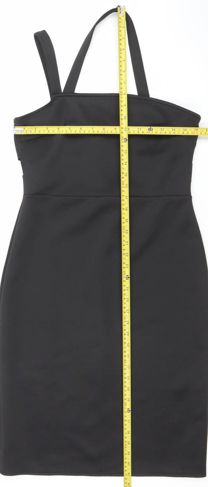 Atmosphere Women's Black Size 14 Bodycon Zip Stretch Dress