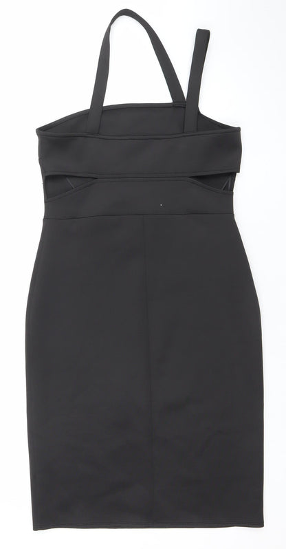 Atmosphere Women's Black Size 14 Bodycon Zip Stretch Dress