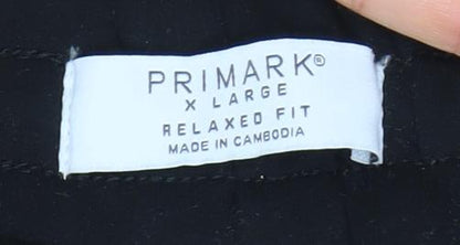 Primark Women's Black XL Relaxed Fit Jogger Trousers