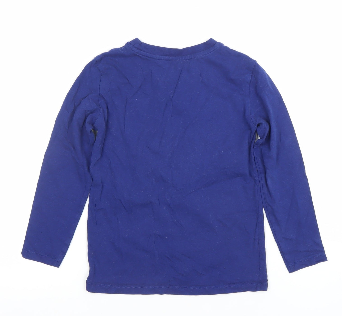 Boys UK Size 5-6 Years Dunnes Stores Blue Pullover T-Shirt