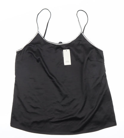 Womens UK Size 18 River Island Black Camisole Tank