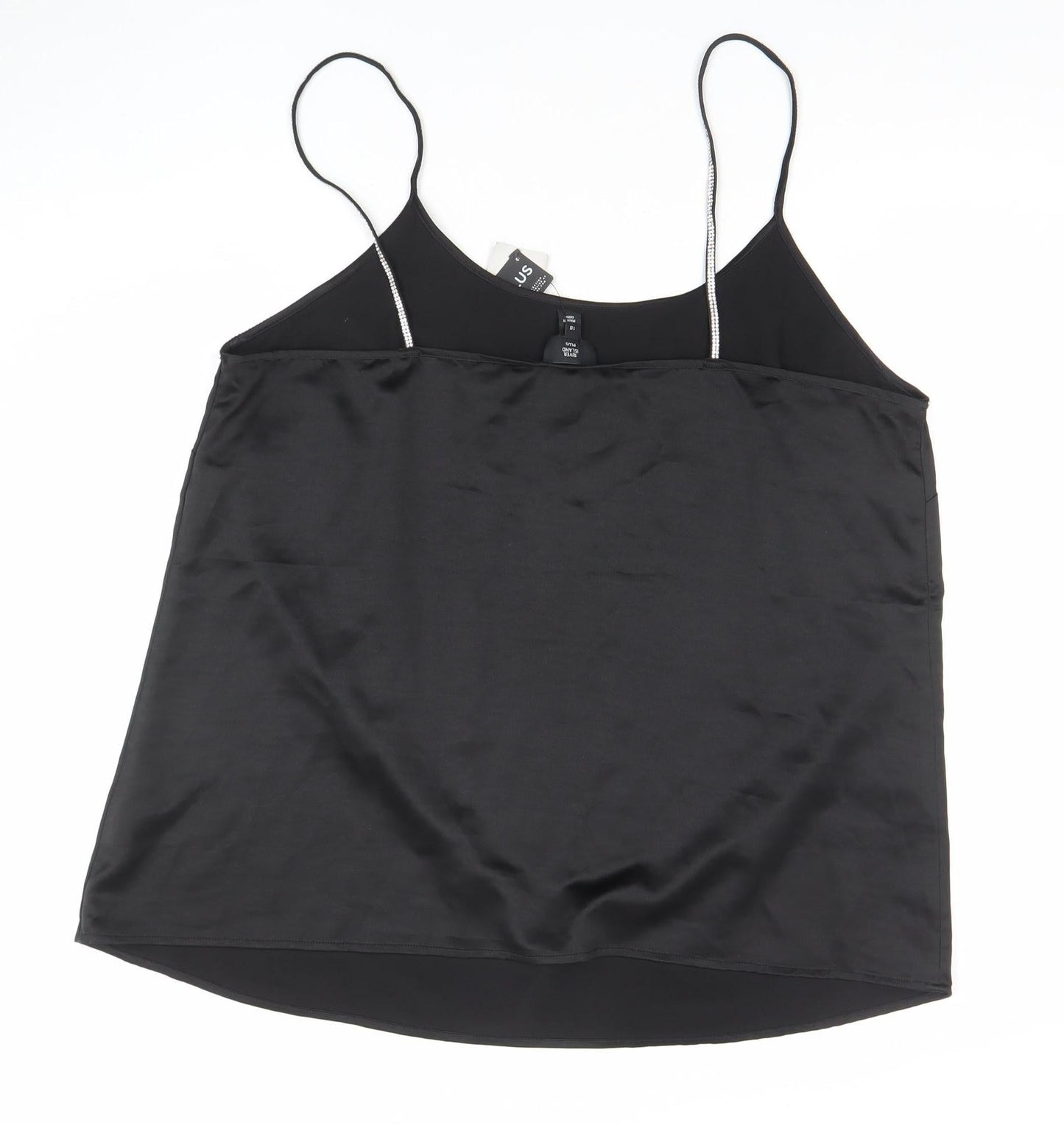 Womens UK Size 18 River Island Black Camisole Tank