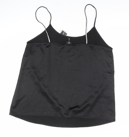 Womens UK Size 18 River Island Black Camisole Tank