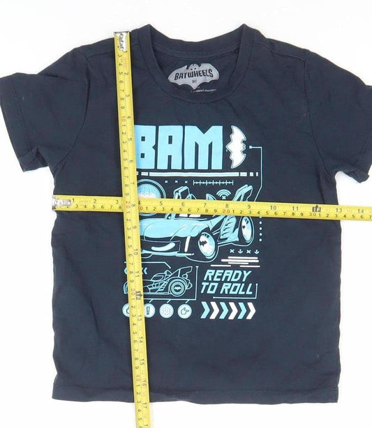 Boys UK Size 5-6 Years Character Blue Basic T-Shirt