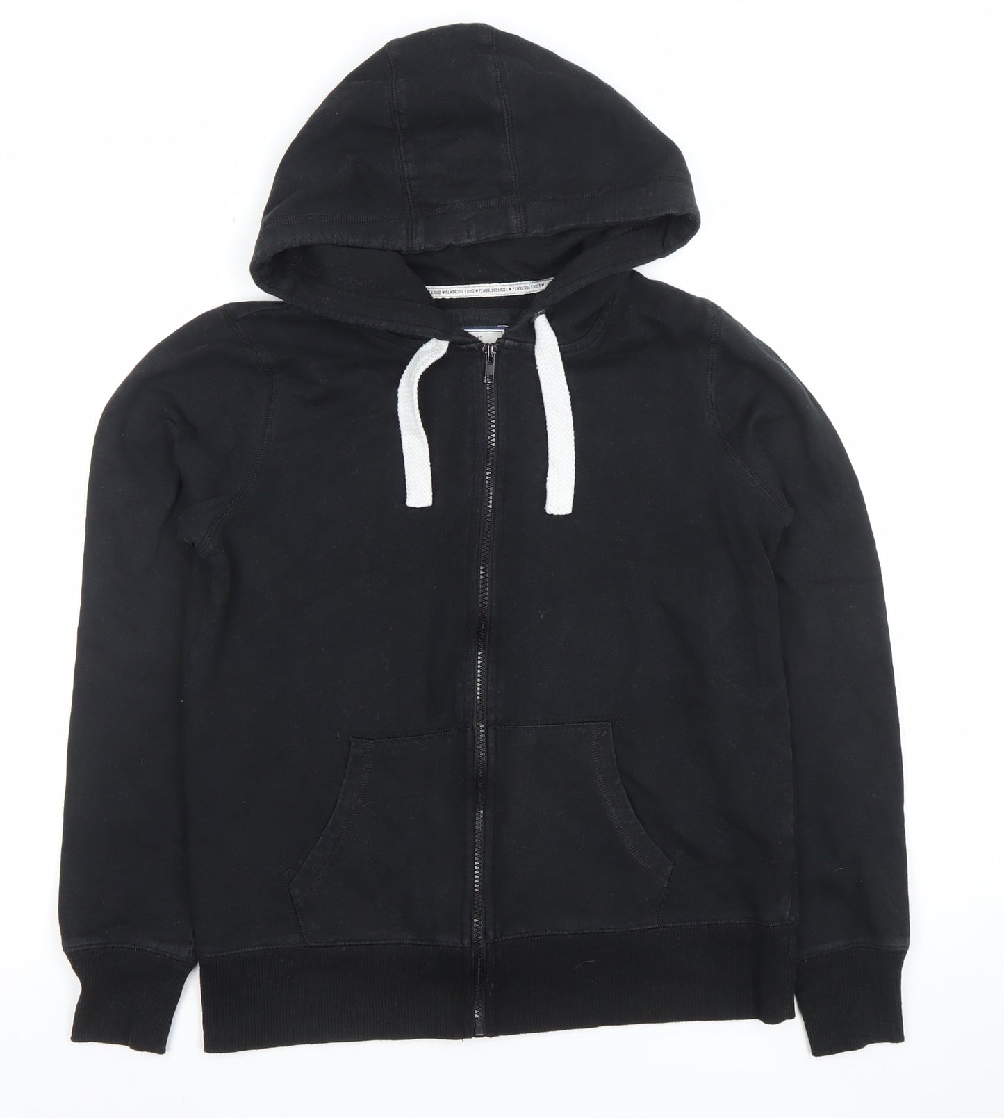 Womens UK Size 12 Pembridge and Rose Black Full Zip Hoodie