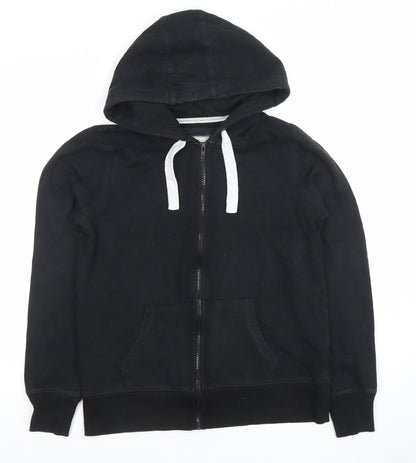 Womens UK Size 12 Pembridge and Rose Black Full Zip Hoodie