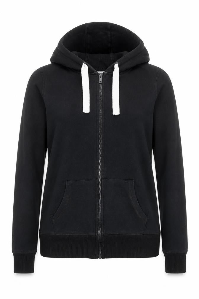 Womens UK Size 12 Pembridge and Rose Black Full Zip Hoodie