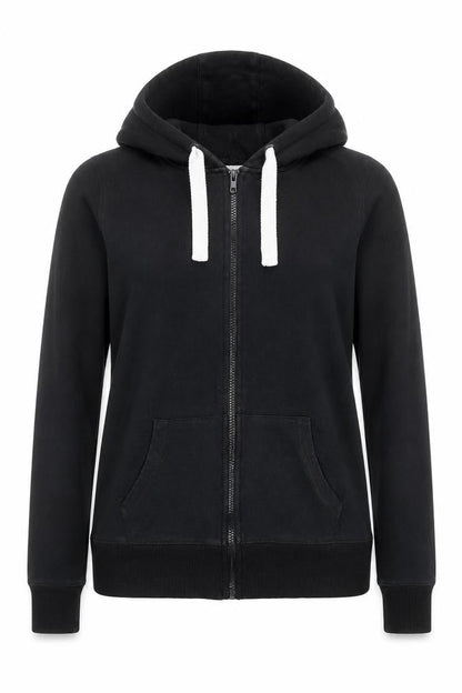 Womens UK Size 12 Pembridge and Rose Black Full Zip Hoodie