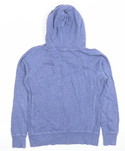 H&M L.O.G.G. Women’s Blue Floral Pullover Hoodie Size Small