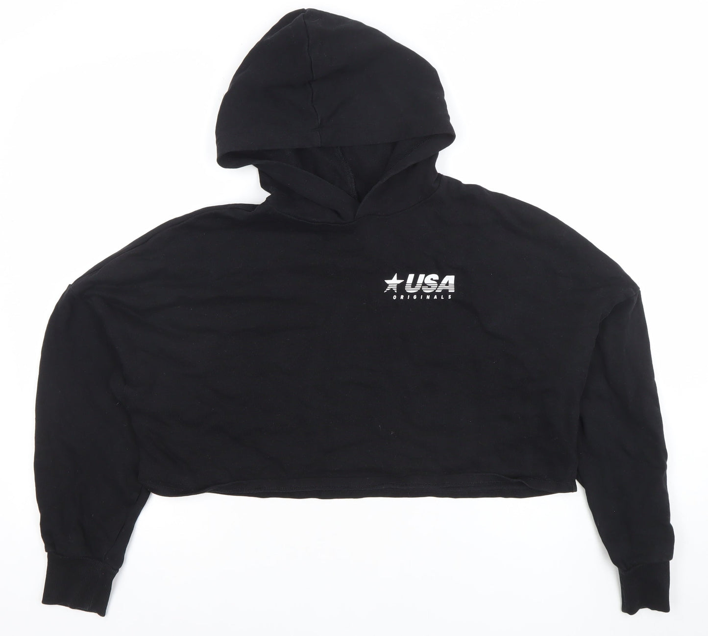 Womens UK Size M H&M Black Pullover Hoodie